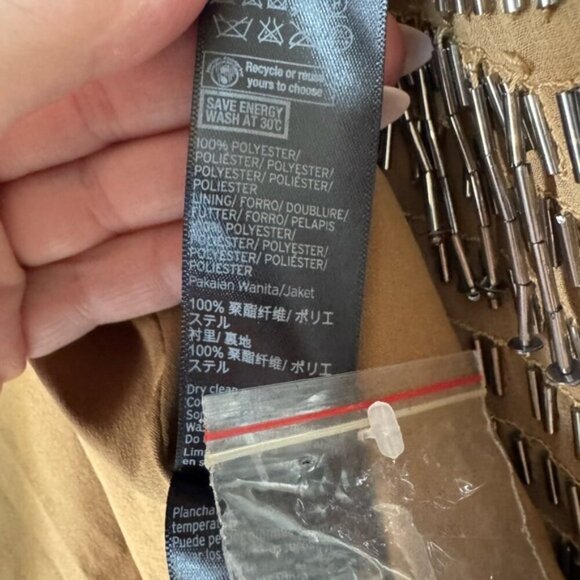 Topshop Beaded Statement Jacket – Size US 6 - Picture 12 of 16